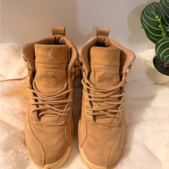 Jordan Air 12 Retro Wheat Sneakers Size 10.5 Women’s 27cm - Picture 4 of 13